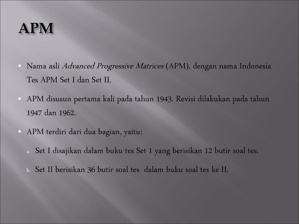 Tes Inteligensi Kelompok ppt download